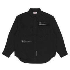 MOONFACE EMBROIDERED WORKWEAR SHIRT