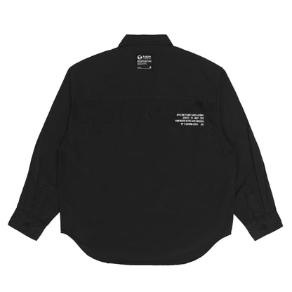 MOONFACE EMBROIDERED WORKWEAR SHIRT