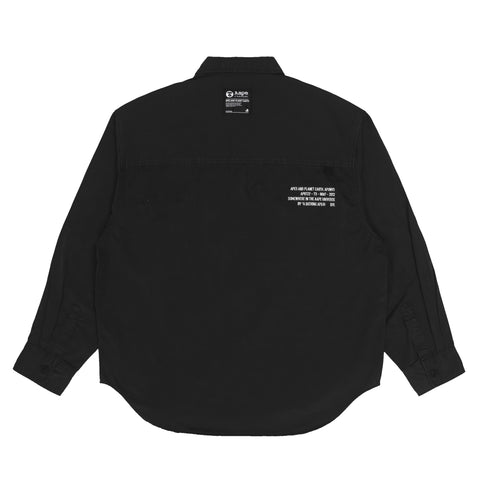 MOONFACE EMBROIDERED WORKWEAR SHIRT