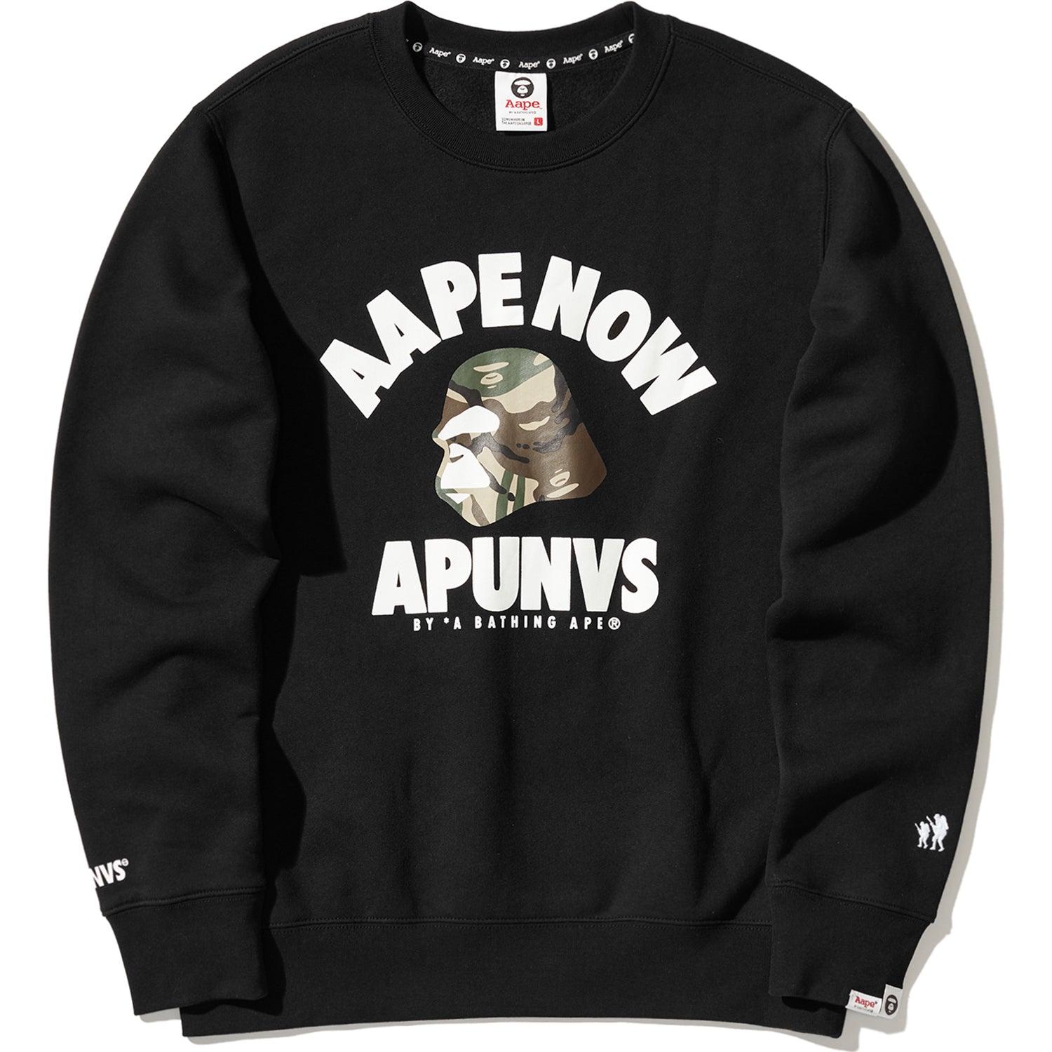 AAPE CTN POLY FLEECE CREWNECK