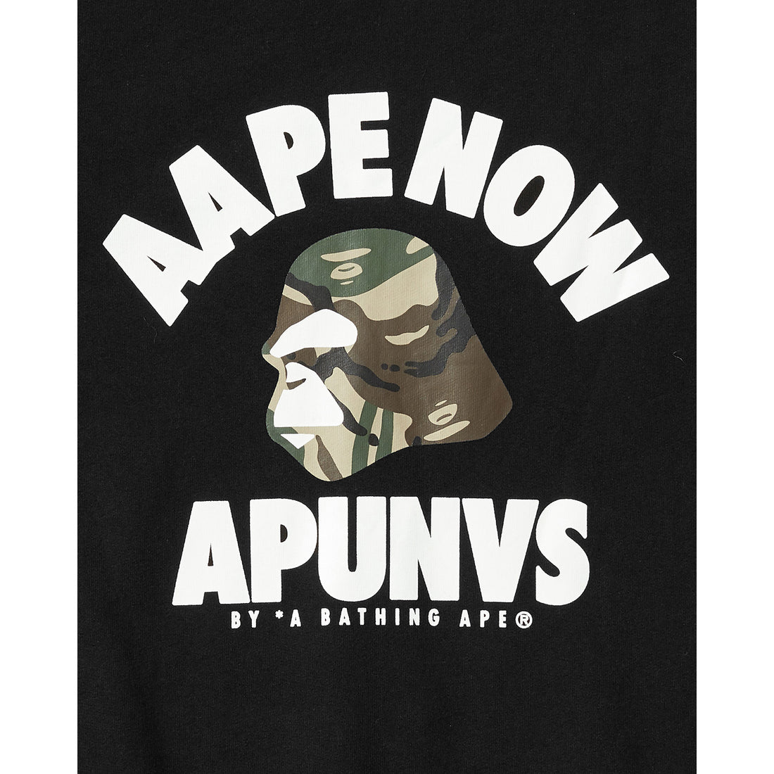 AAPE CTN POLY FLEECE CREWNECK