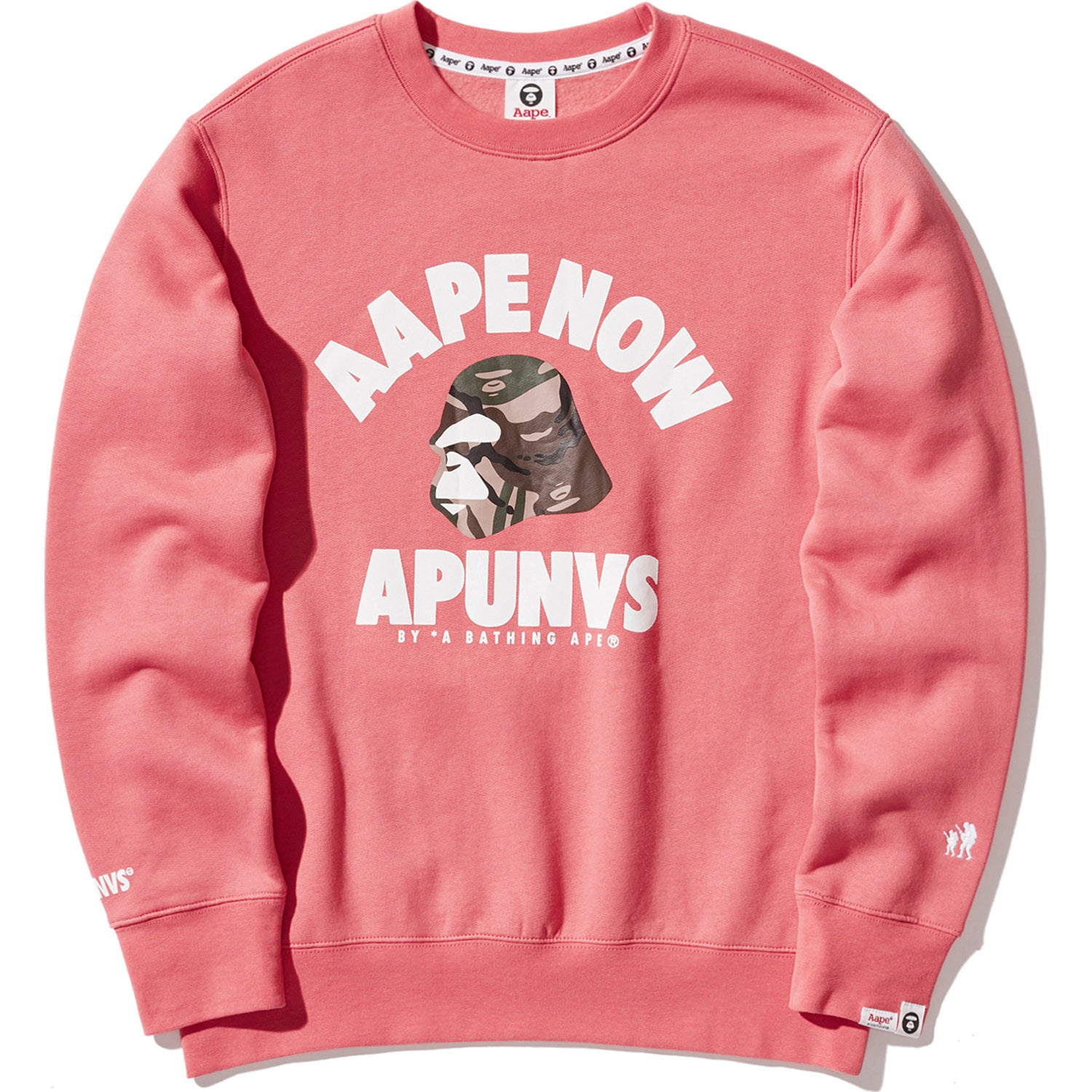 AAPE CTN POLY FLEECE CREWNECK