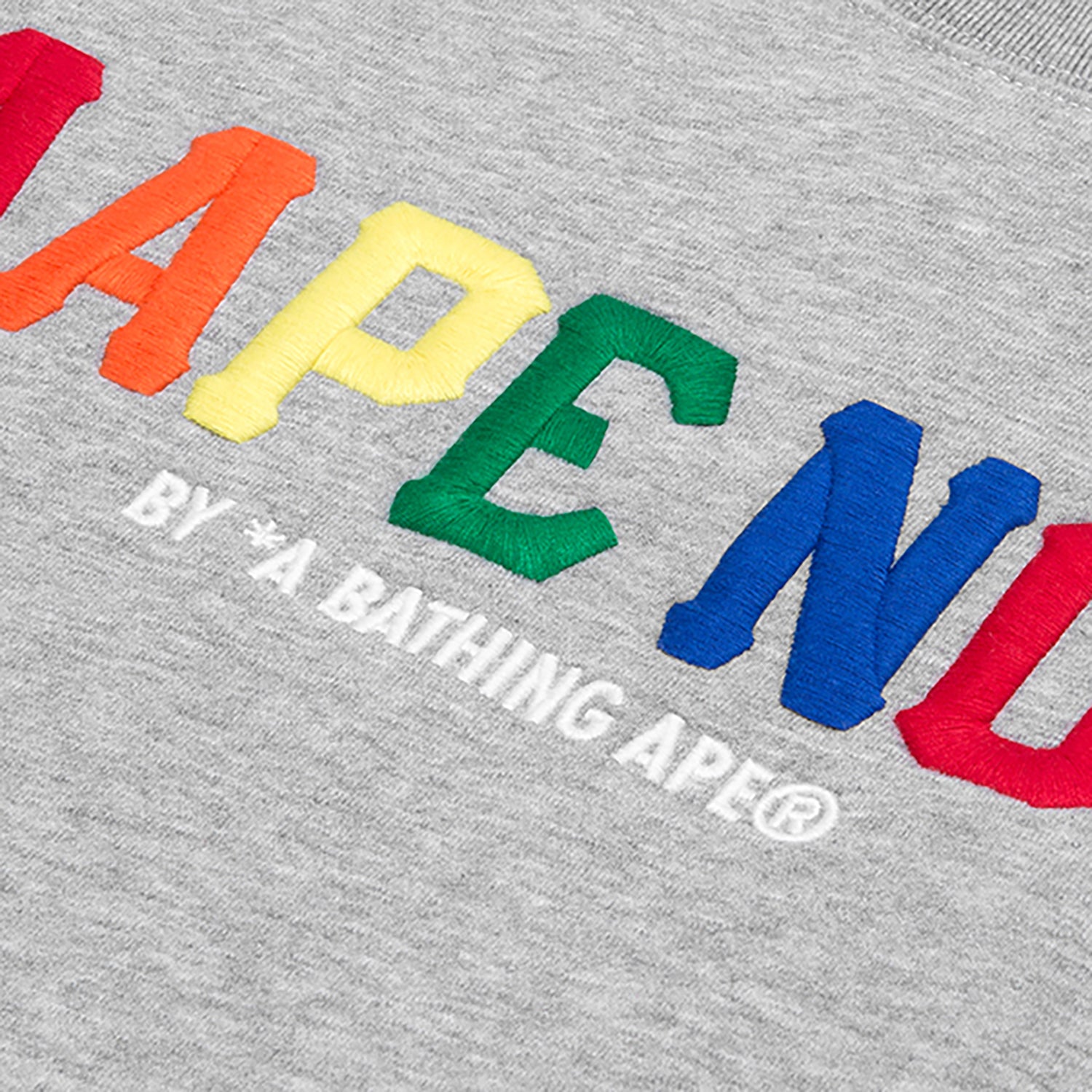 AAPE RAINBOW LOGO SWEATSHIRT