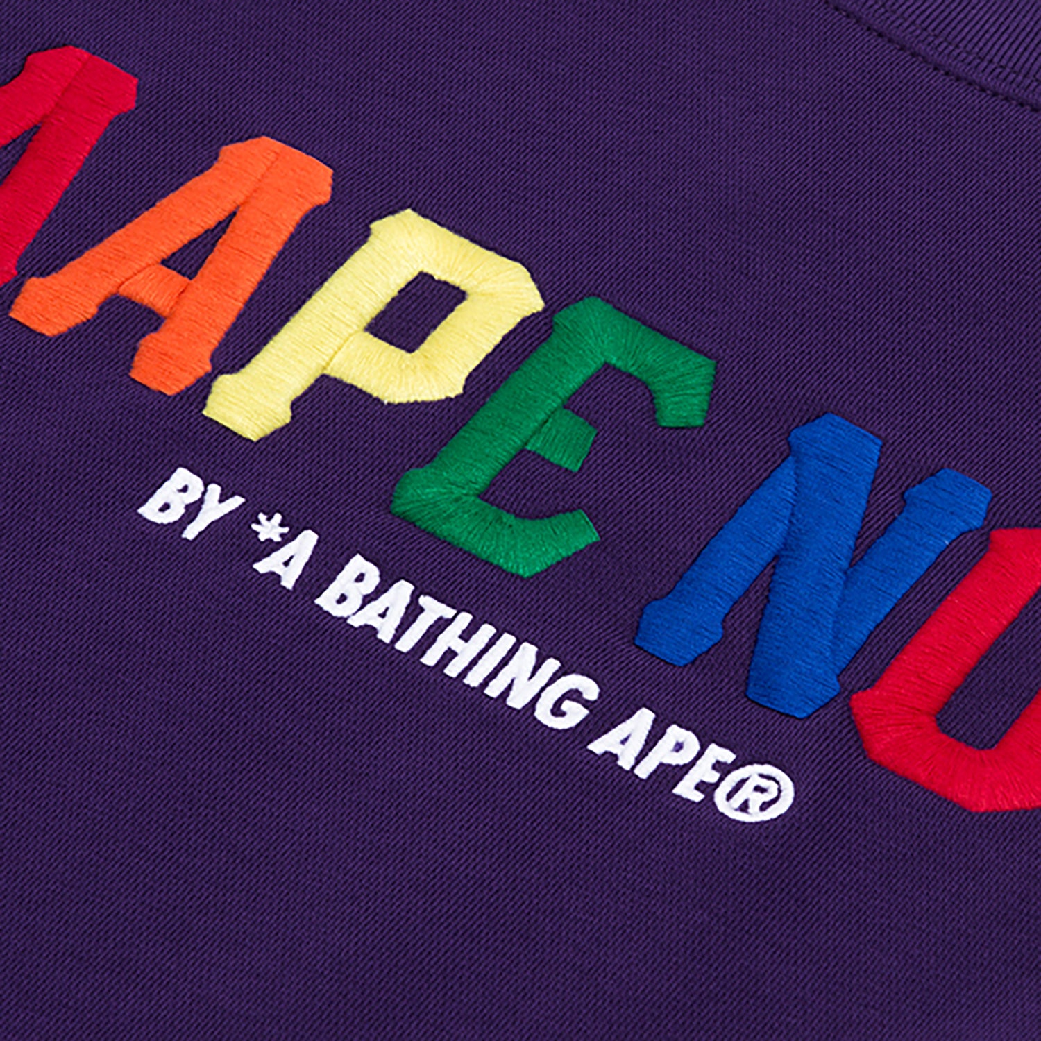 AAPE RAINBOW LOGO SWEATSHIRT