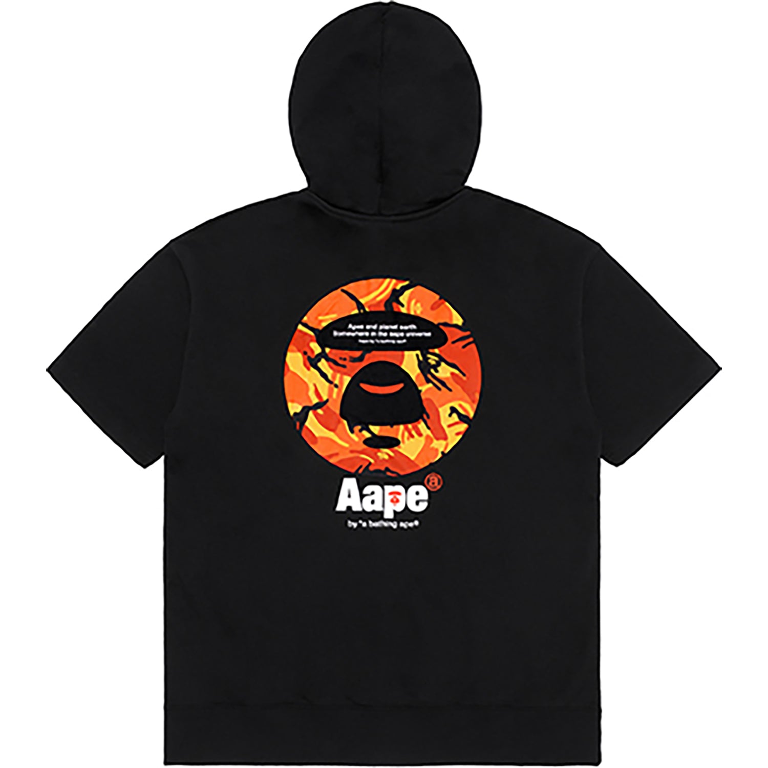 Bape short sleeve hoodie best sale