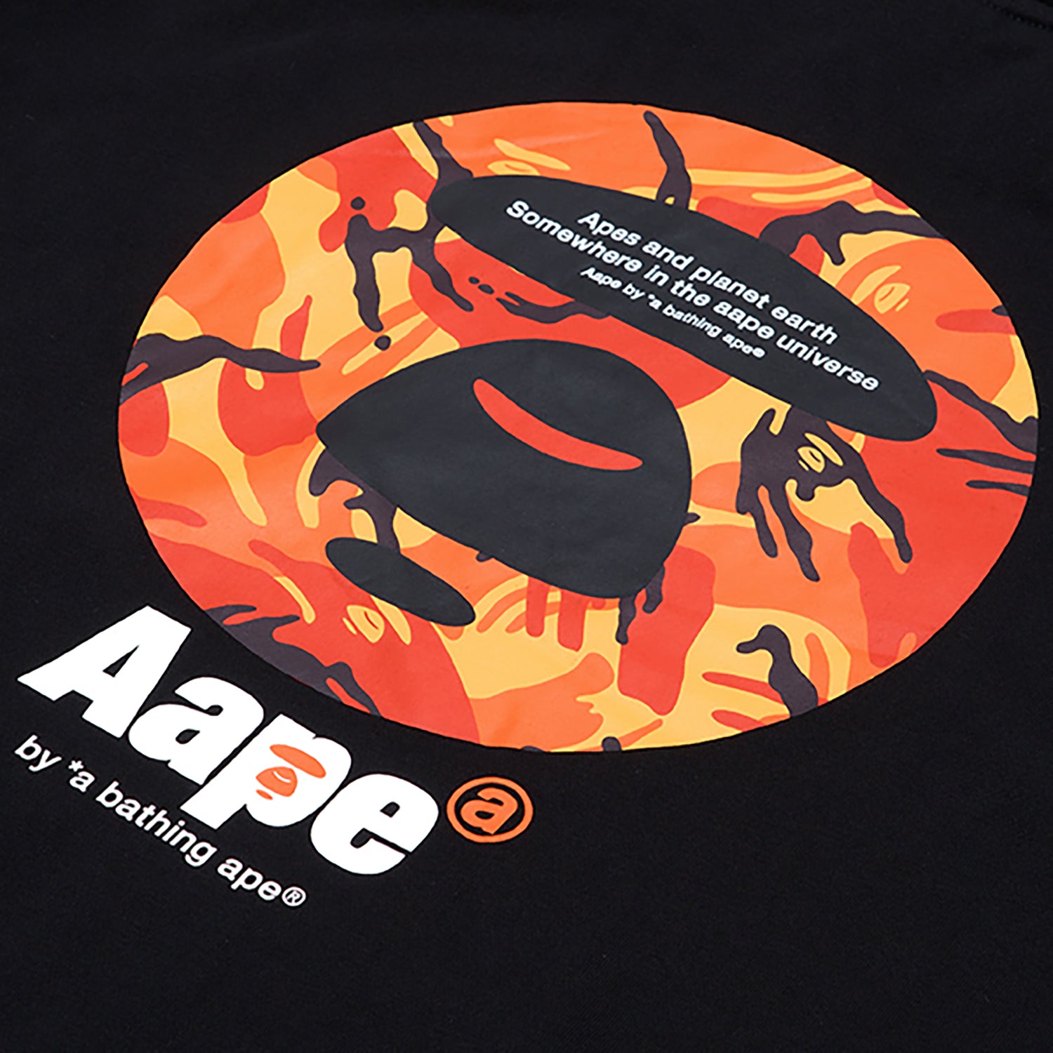 AAPE LOGO SHORT SLEEVE HOODIE