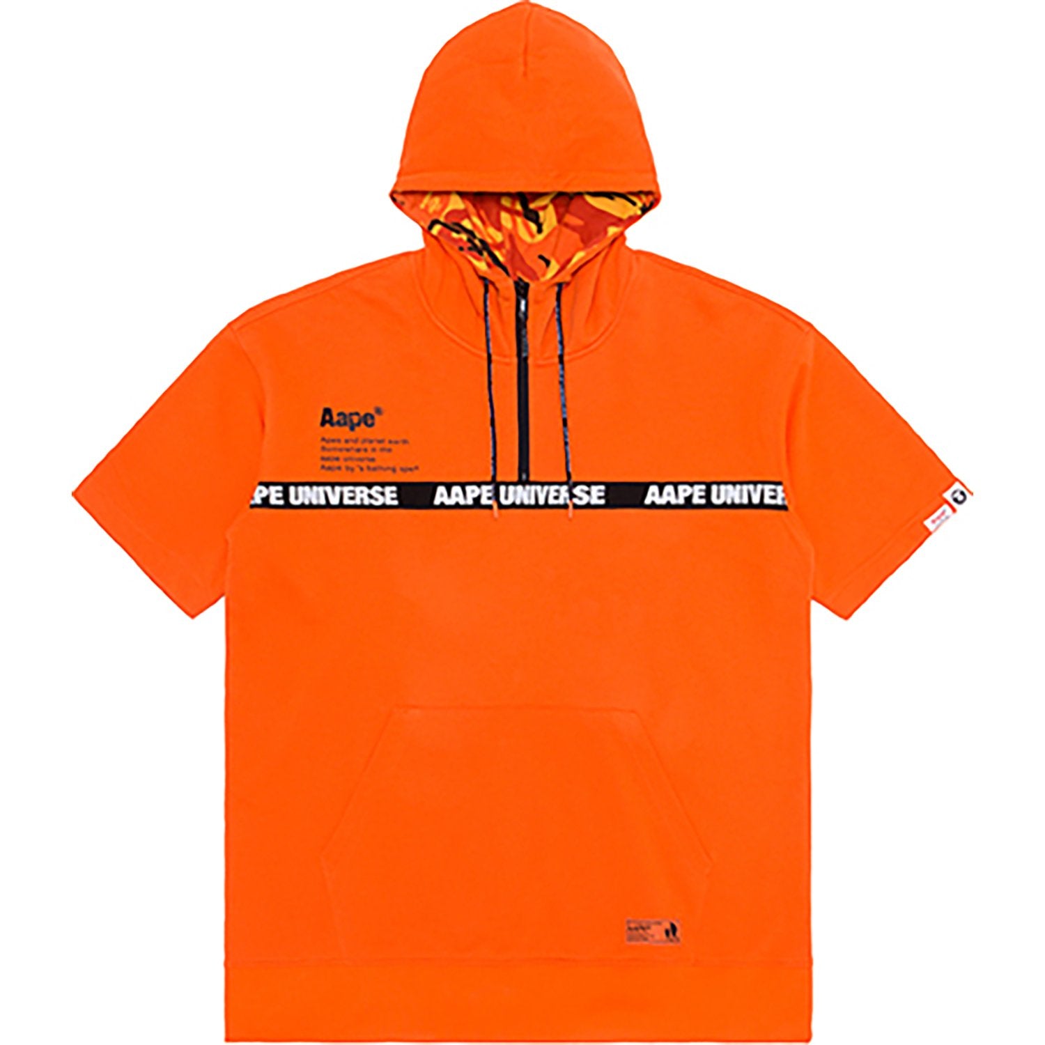 AAPE LOGO SHORT SLEEVE HOODIE