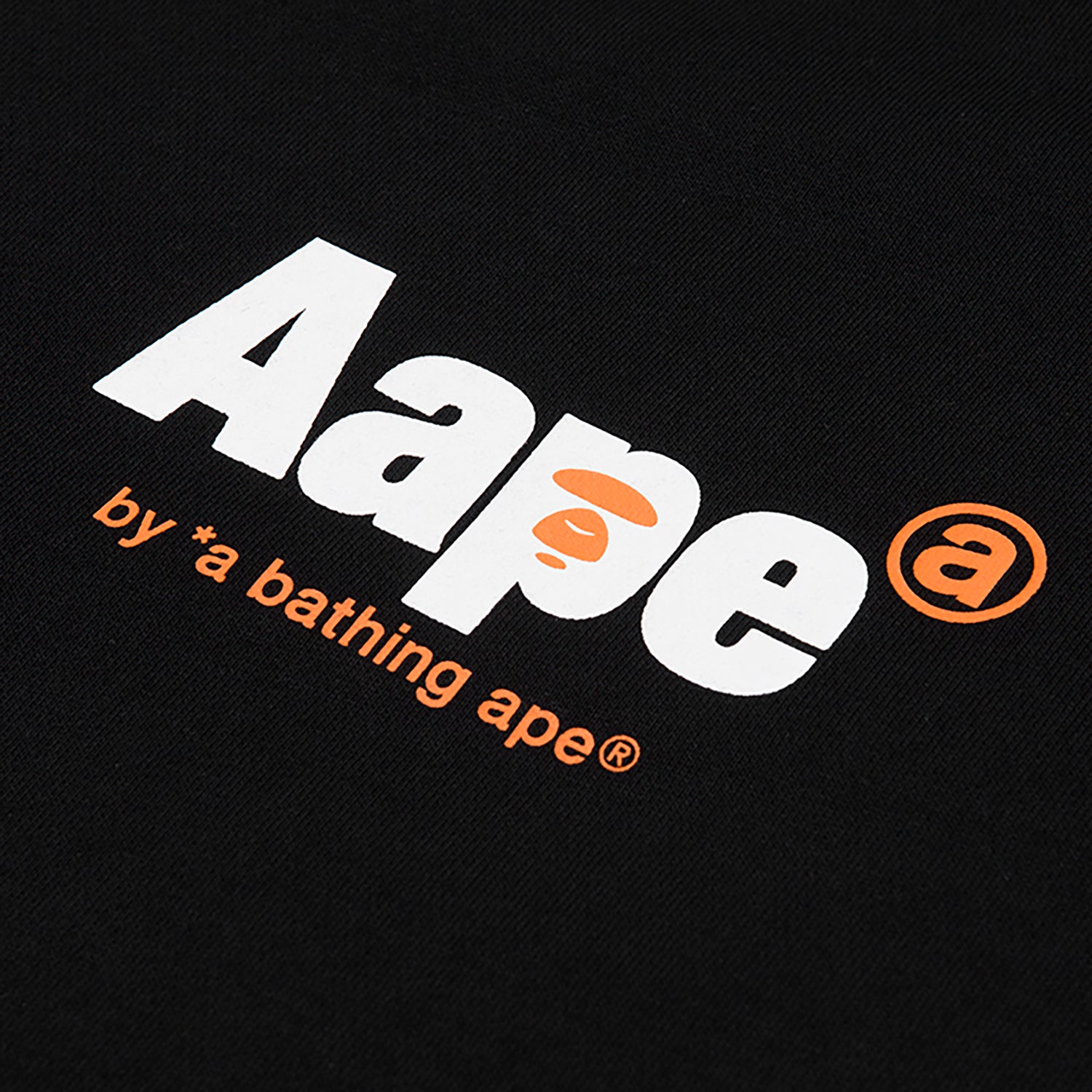 AAPE LOGO PRINT TAPED SWEATSHIRT