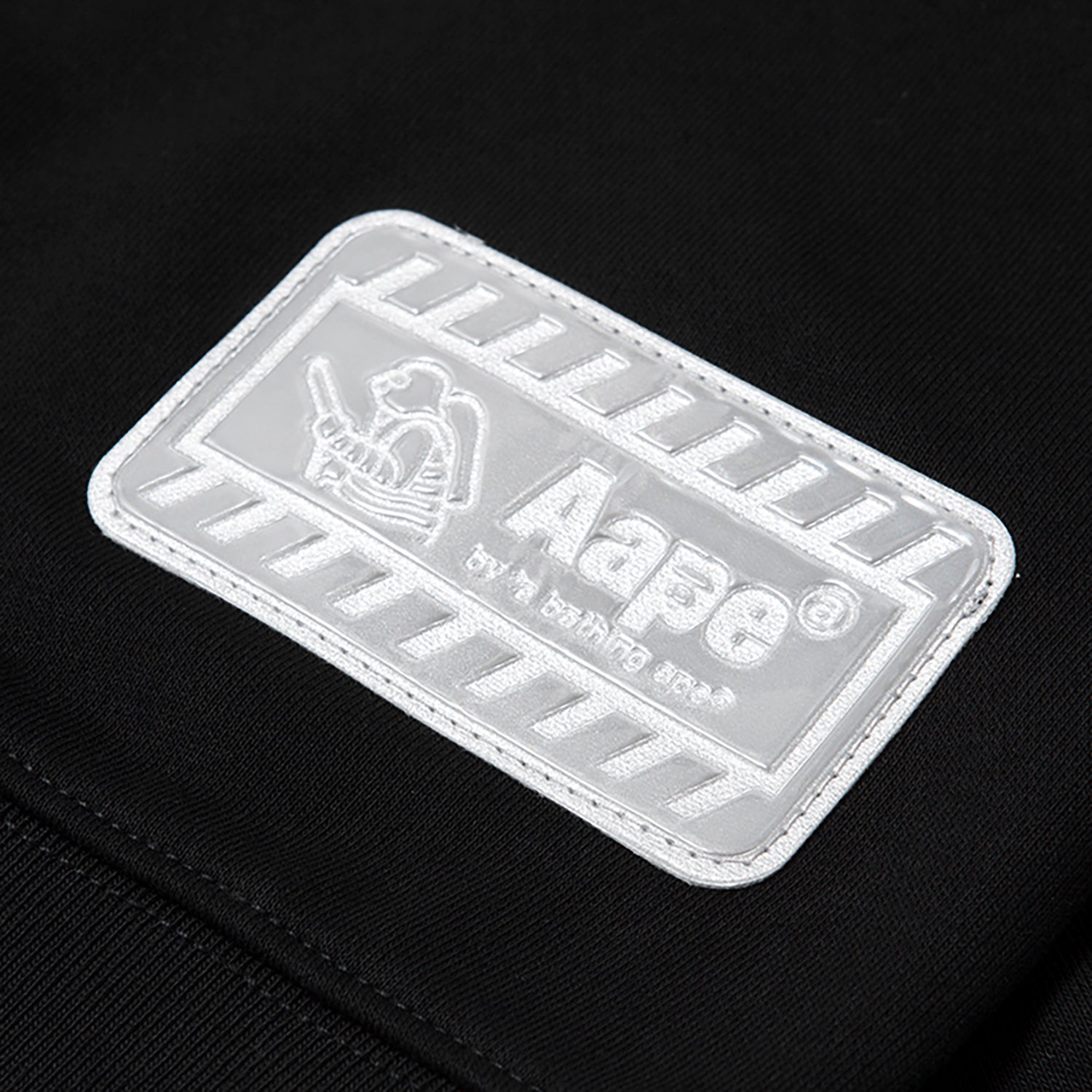 AAPE LOGO PRINT TAPED SWEATSHIRT