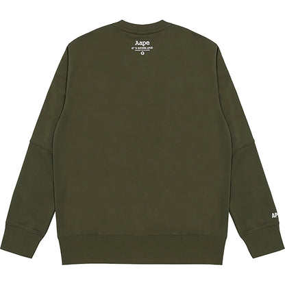 AAPE LOGO PRINT TAPED SWEATSHIRT