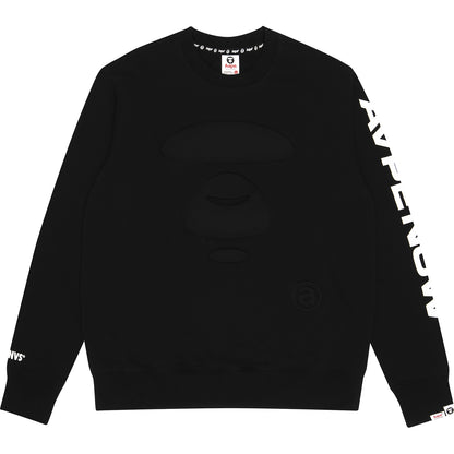 AAPE APE FACE EMBOSSED SWEATSHIRT