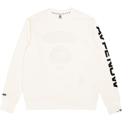 AAPE APE FACE EMBOSSED SWEATSHIRT