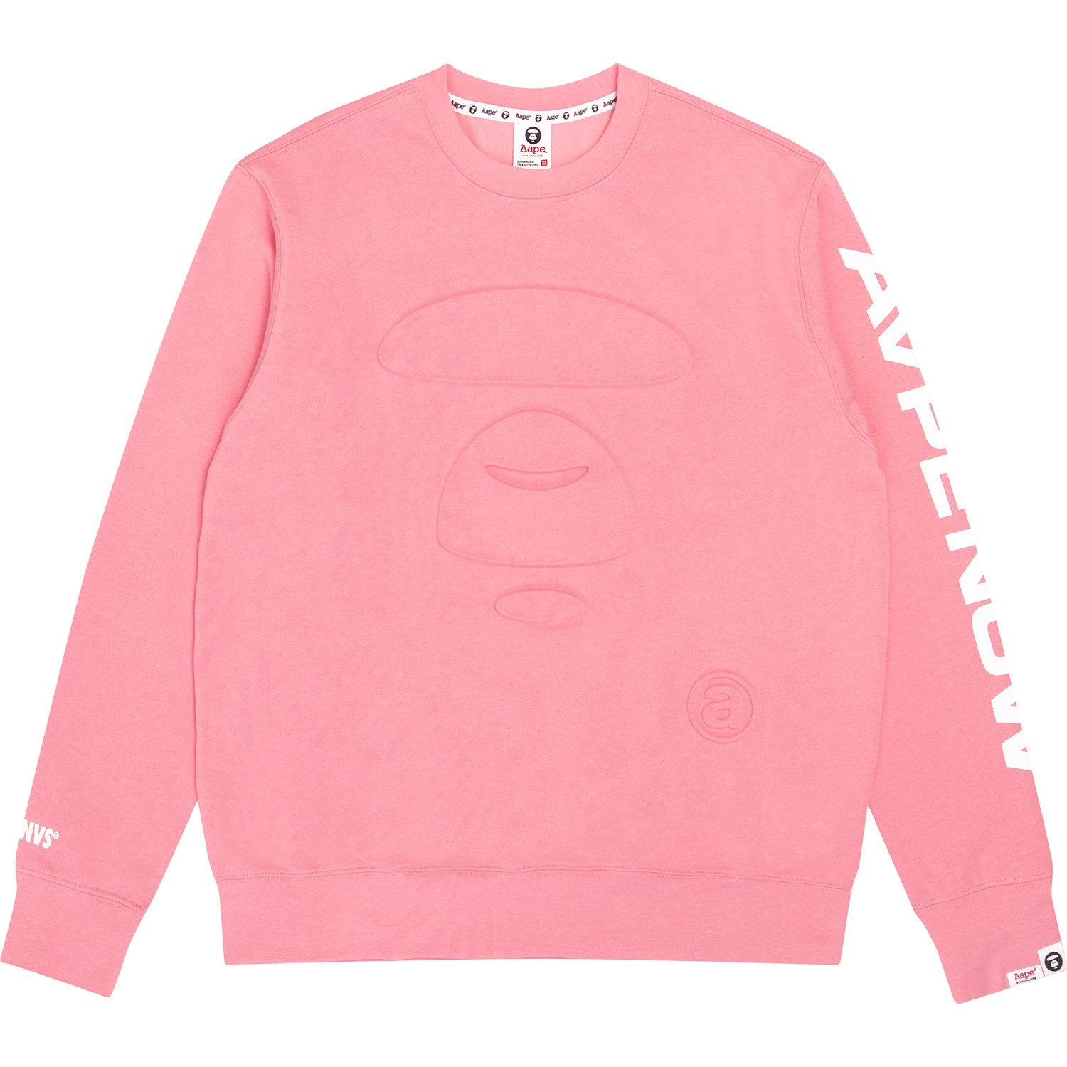 AAPE APE FACE EMBOSSED SWEATSHIRT