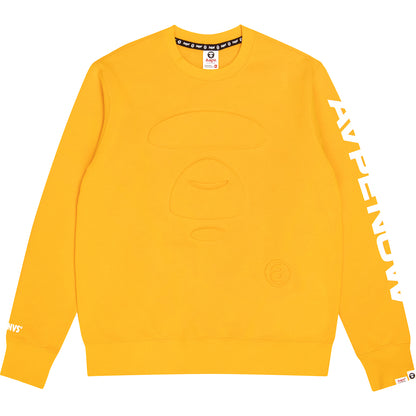 AAPE APE FACE EMBOSSED SWEATSHIRT