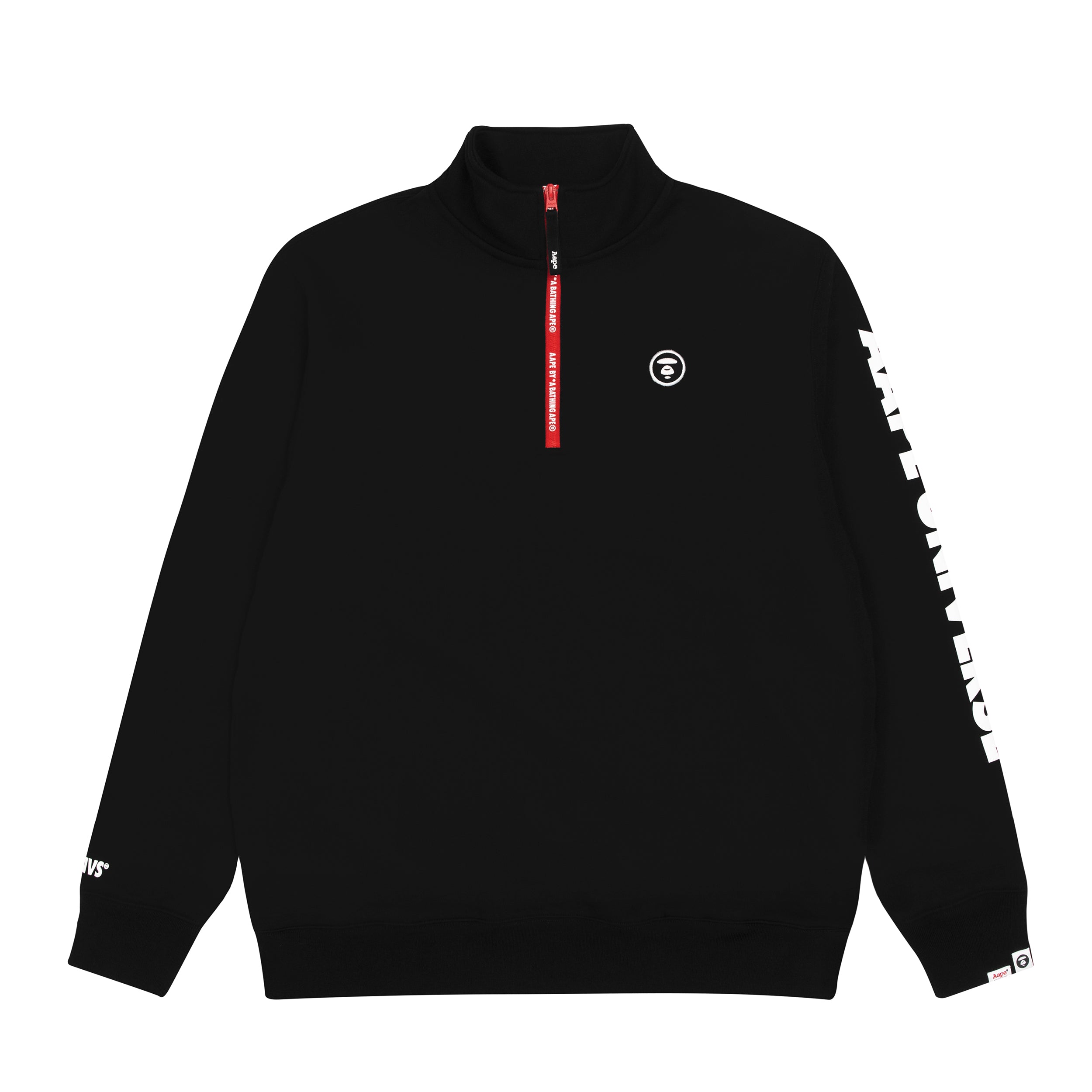 AAPE APE FACE QUARTER-ZIP SWEATSHIRT