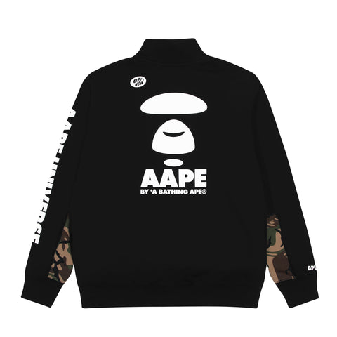 AAPE APE FACE QUARTER-ZIP SWEATSHIRT