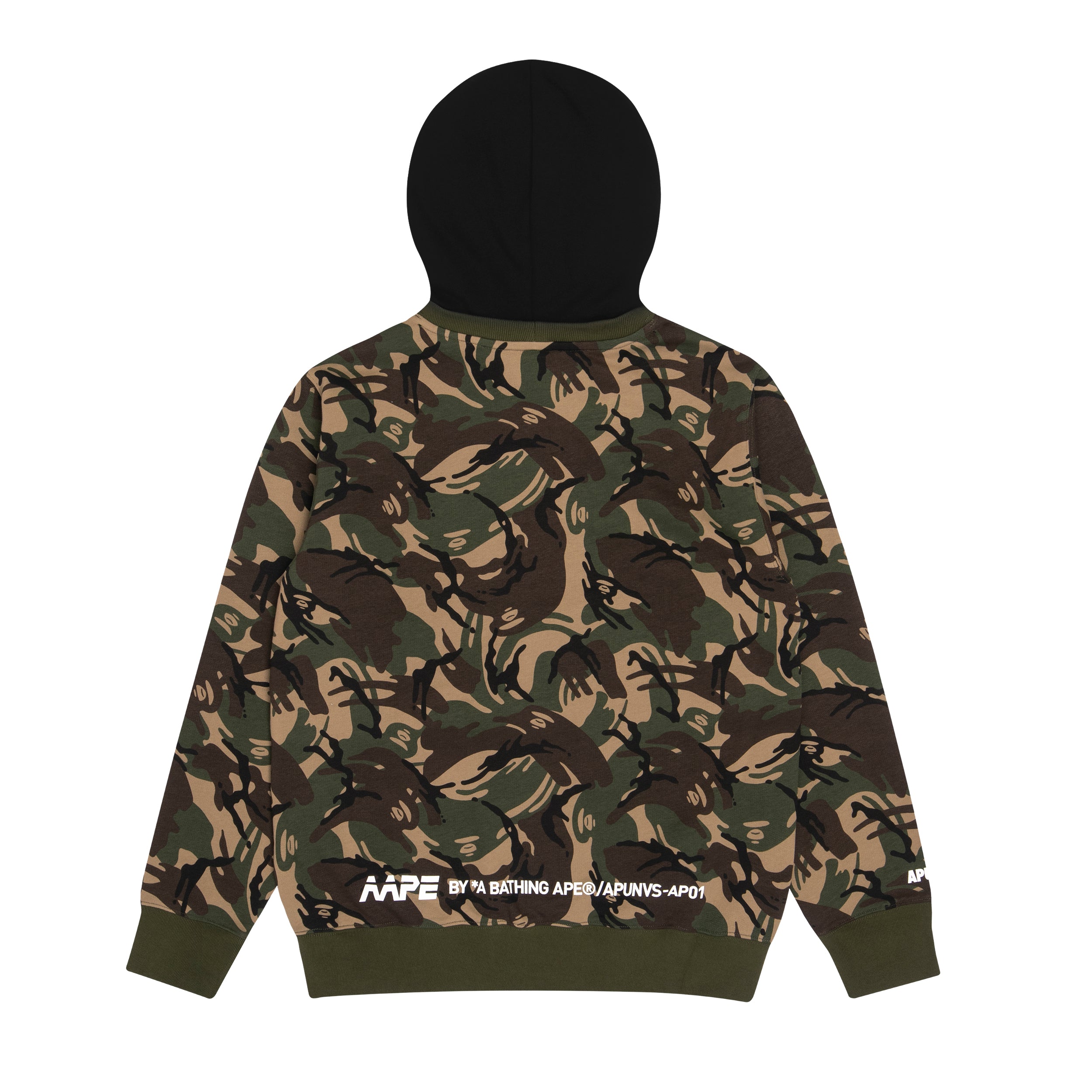 Store Aape By A Bathing Ape Apunvs Full Zip Hoodie Size M