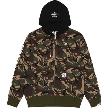 AAPE TWO-TONE ZIP HOODIE