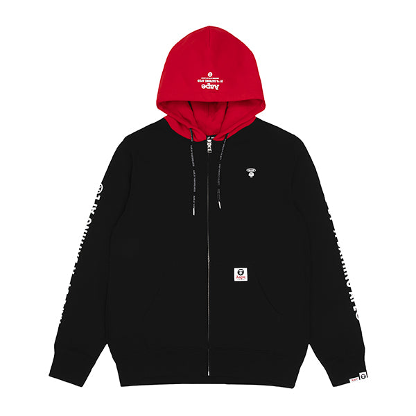 AAPE TWO-TONE ZIP HOODIE