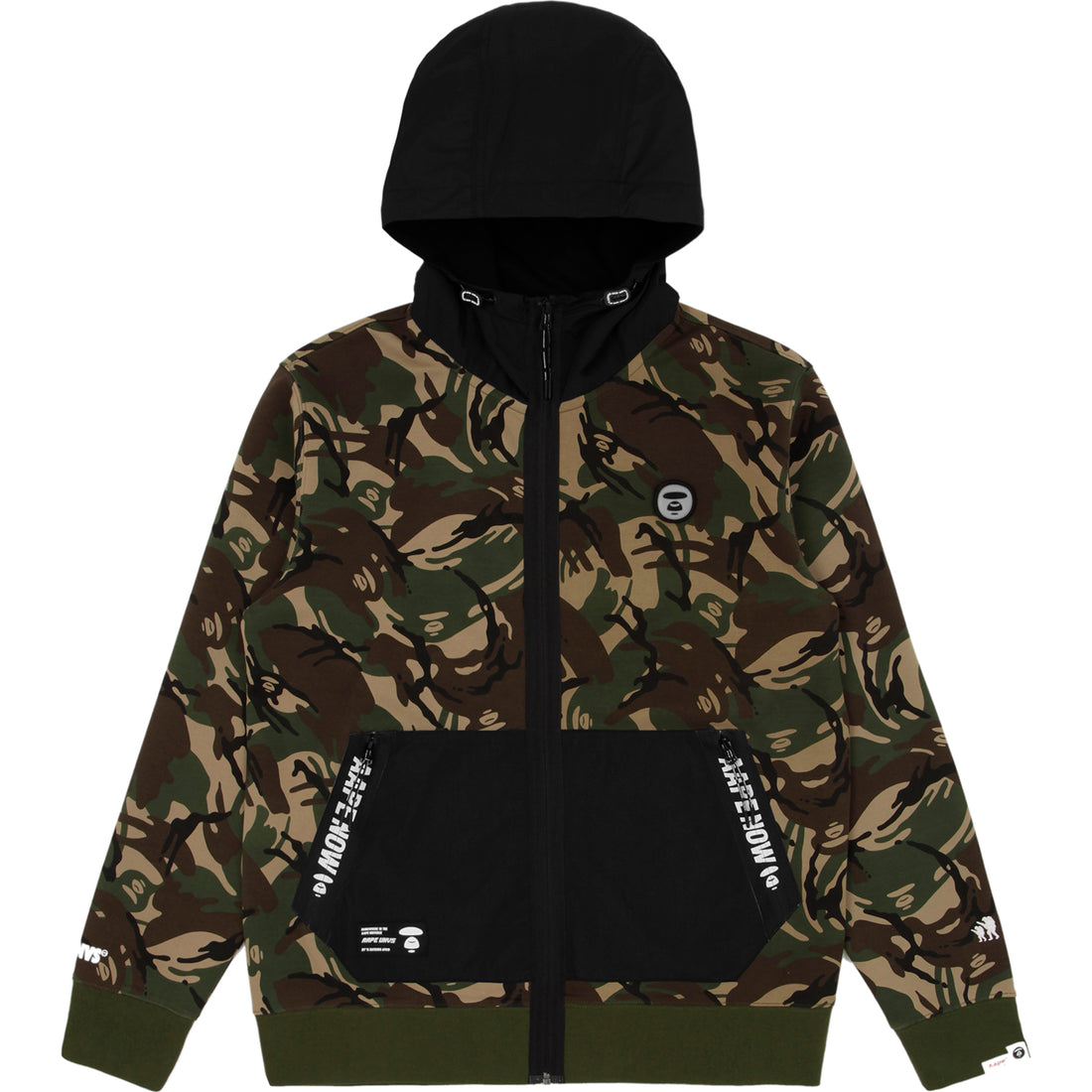 AAPE UNIVERSE LOGO ZIP HOODIE