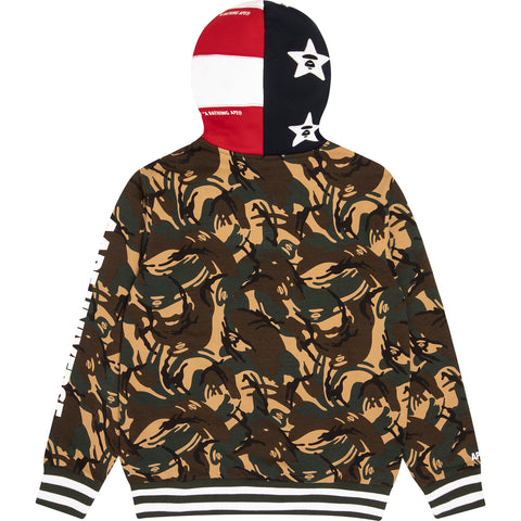 AAPE CAMO HOODED BOMBER SWEATER