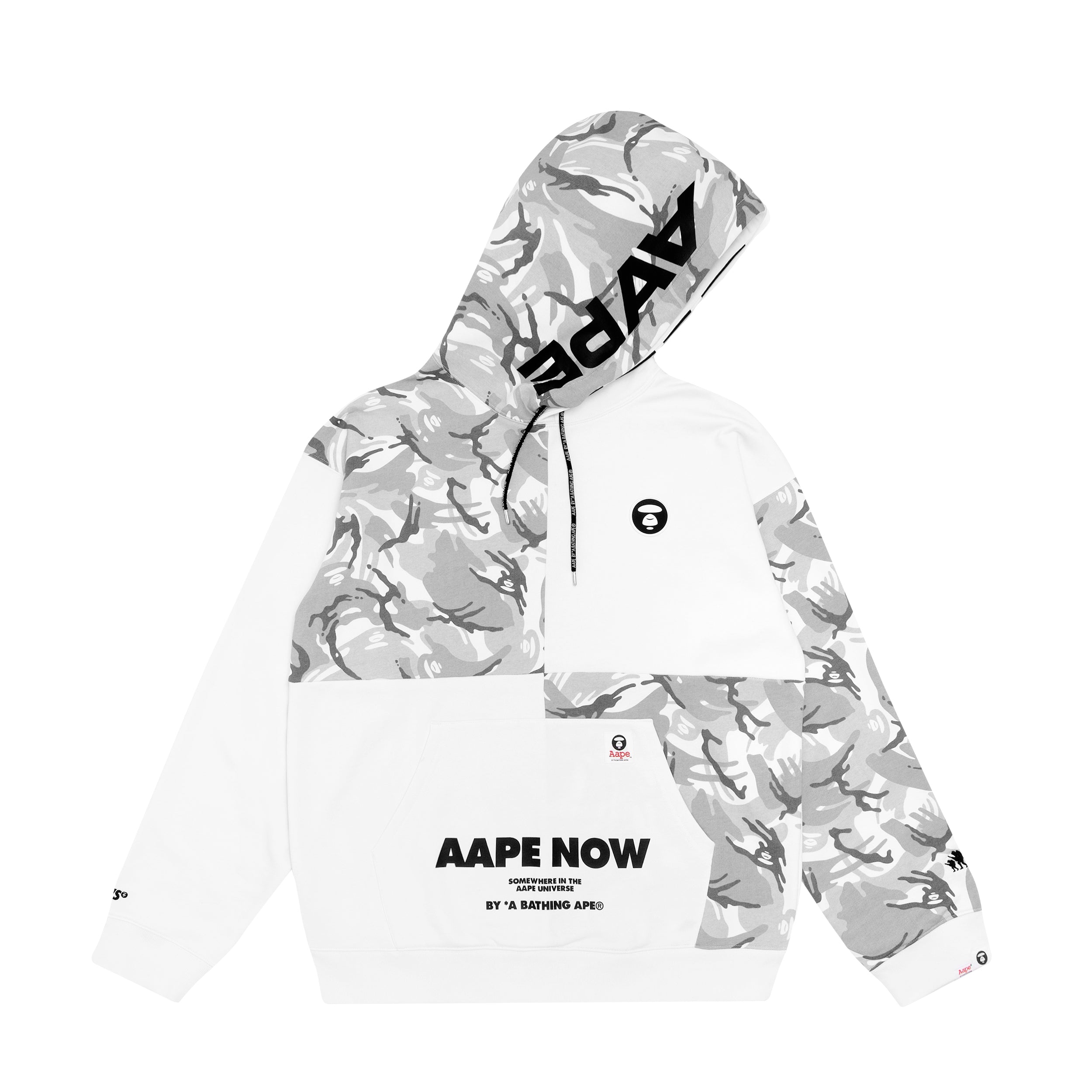 AAPE PANELLED CAMO HOODIE