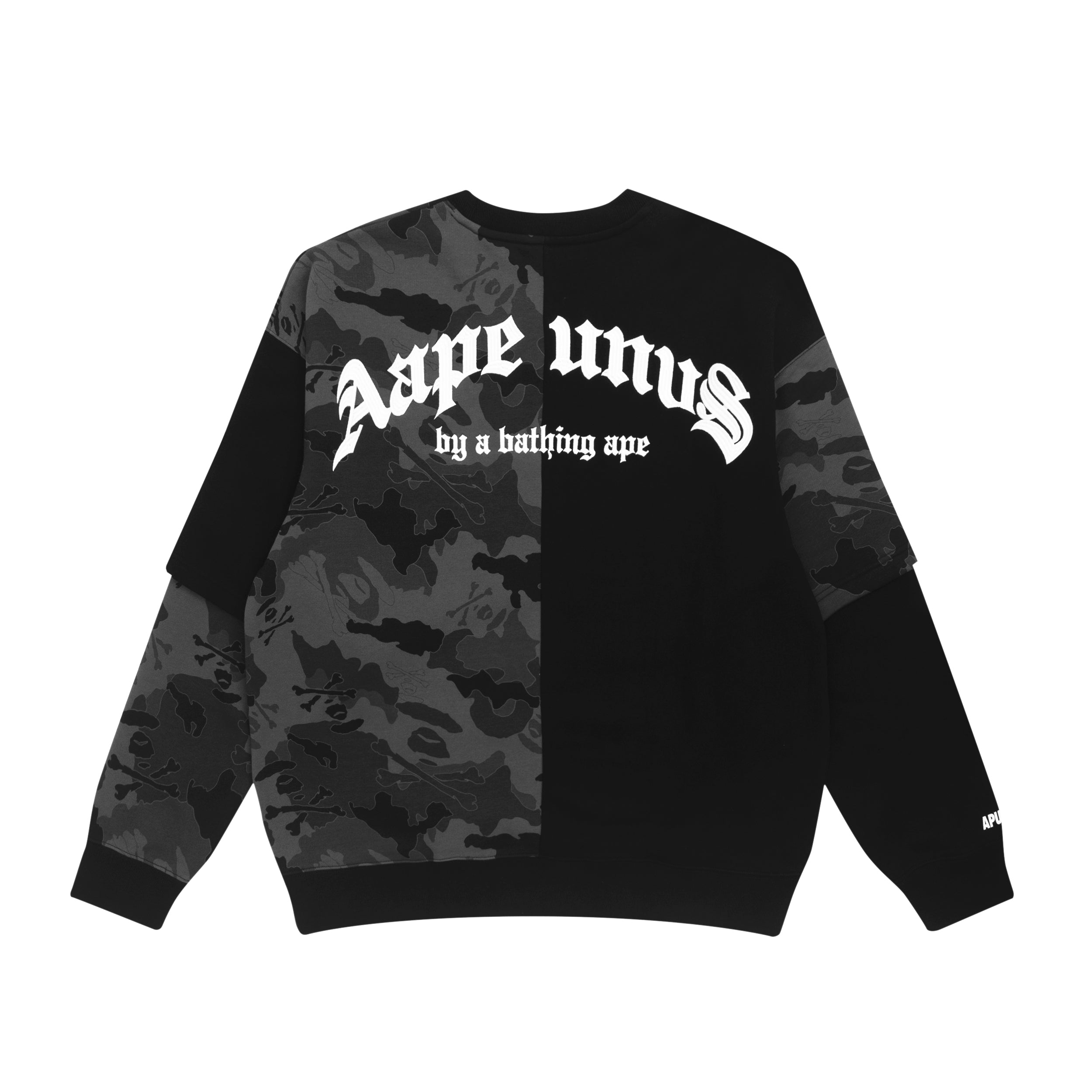 AAPE APE FACE CAMO BLOCK SWEATSHIRT