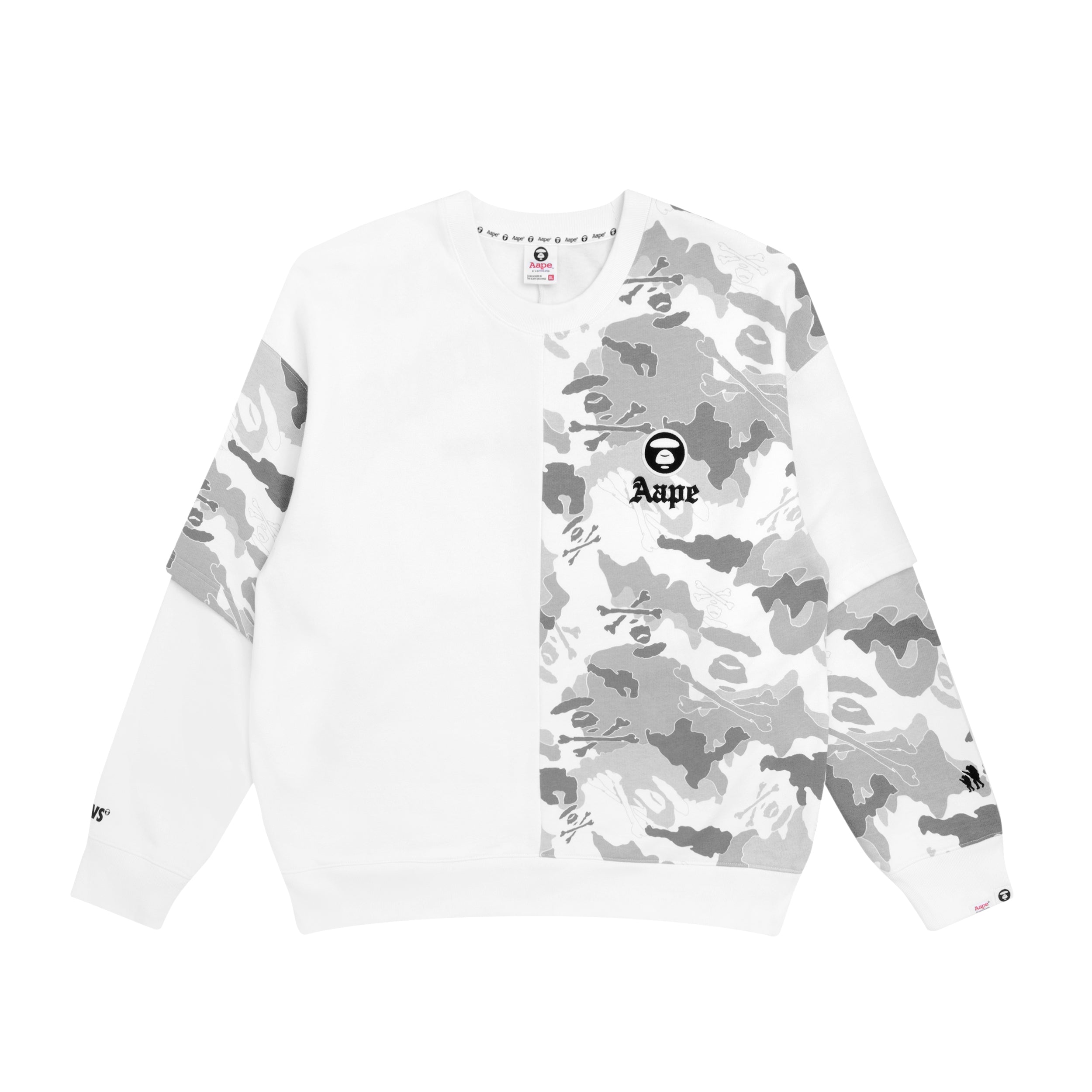 AAPE APE FACE CAMO BLOCK SWEATSHIRT