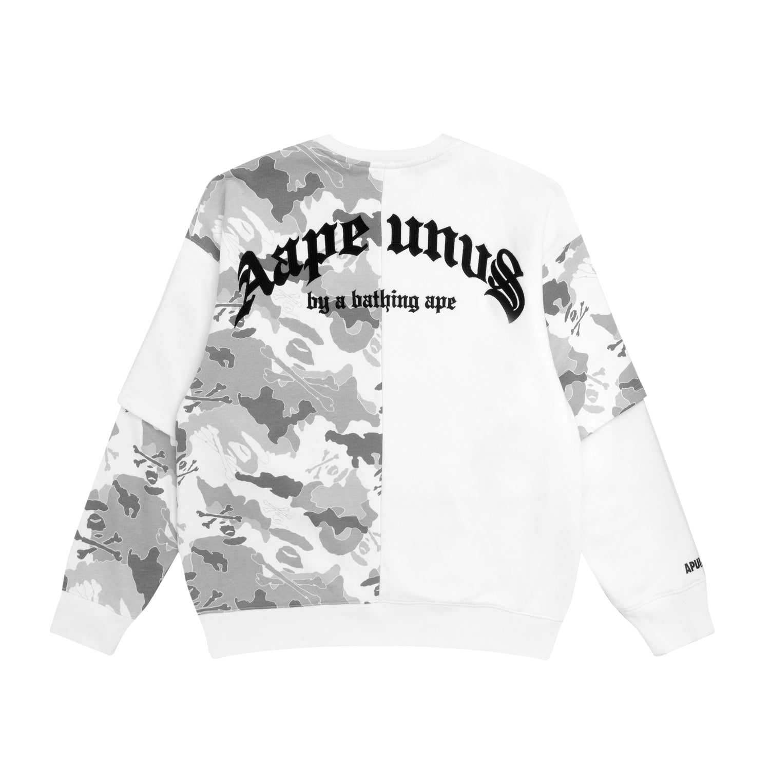 AAPE APE FACE CAMO BLOCK SWEATSHIRT