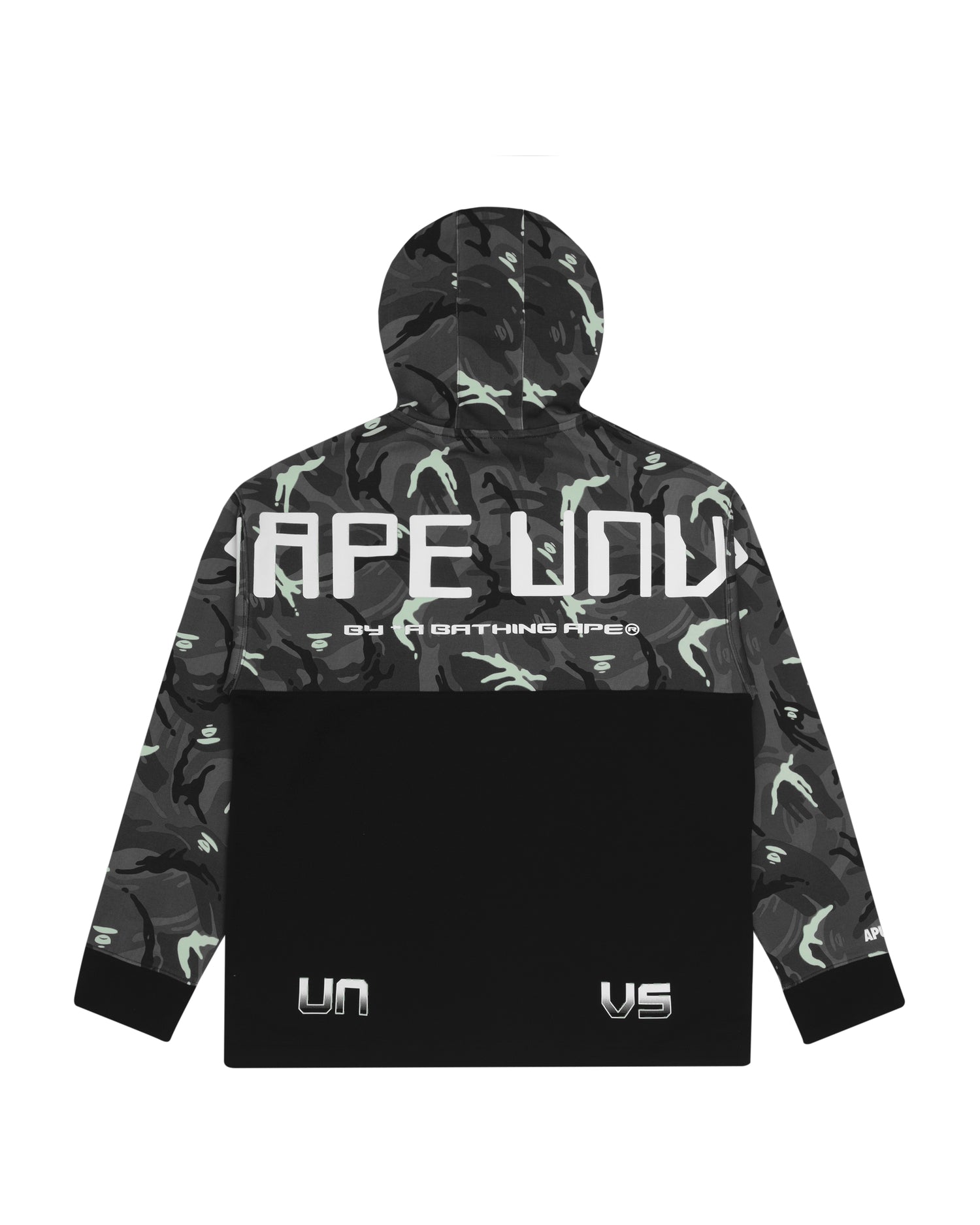 AAPE CAMO HALF ZIP HOODIE