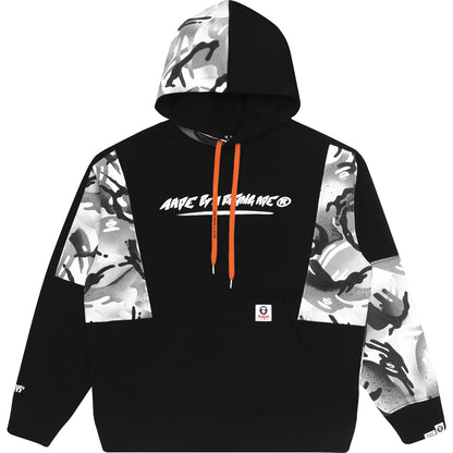 AAPE LOGO CAMO PATCHWORK HOODIE