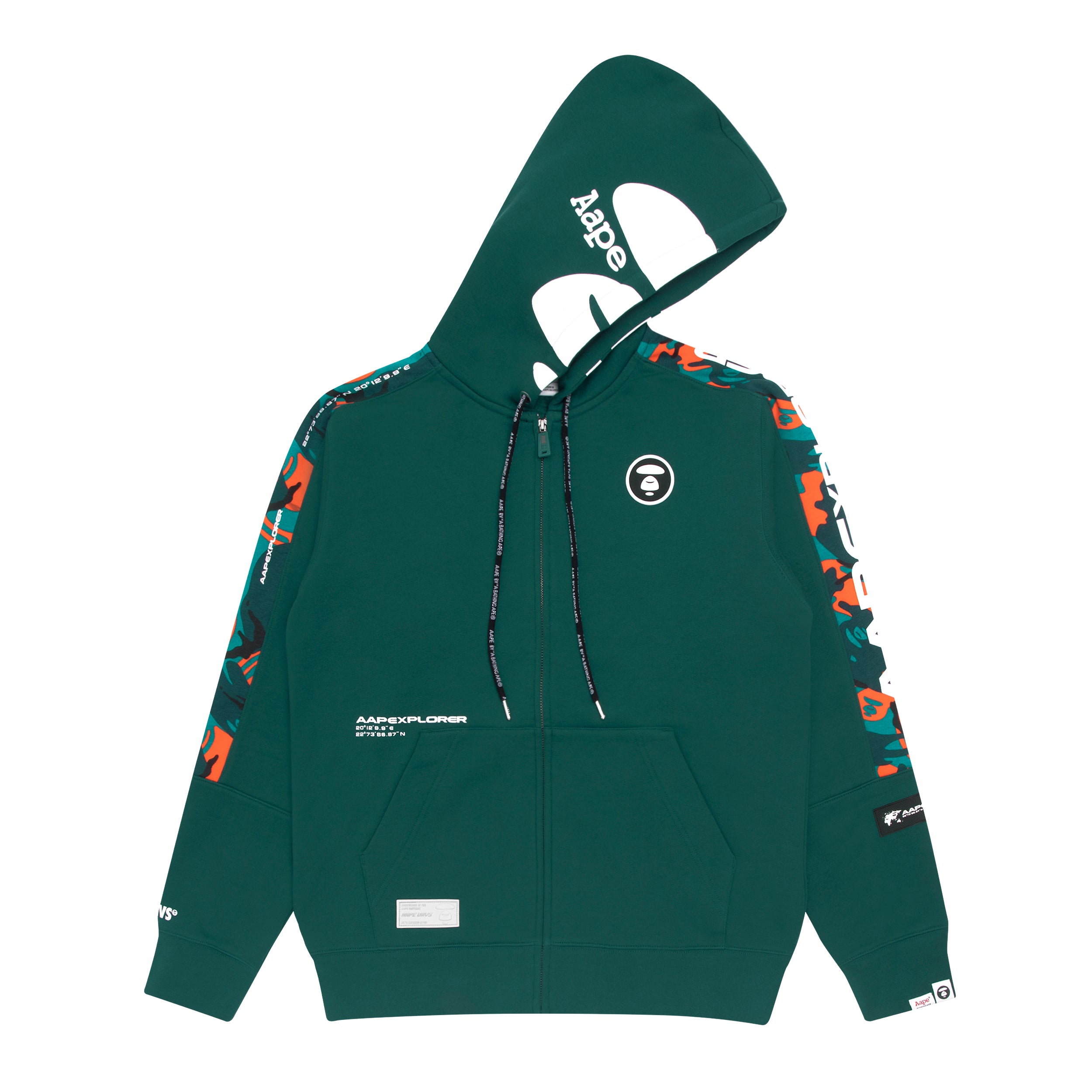 AAPE APE FACE CAMO GRAPHIC HOODIE