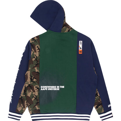 AAPE MISMATCH CAMO VARSITY JACKET