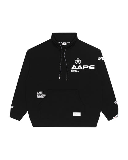 AAPE LOGO MOCK NECK SWEATSHIRT