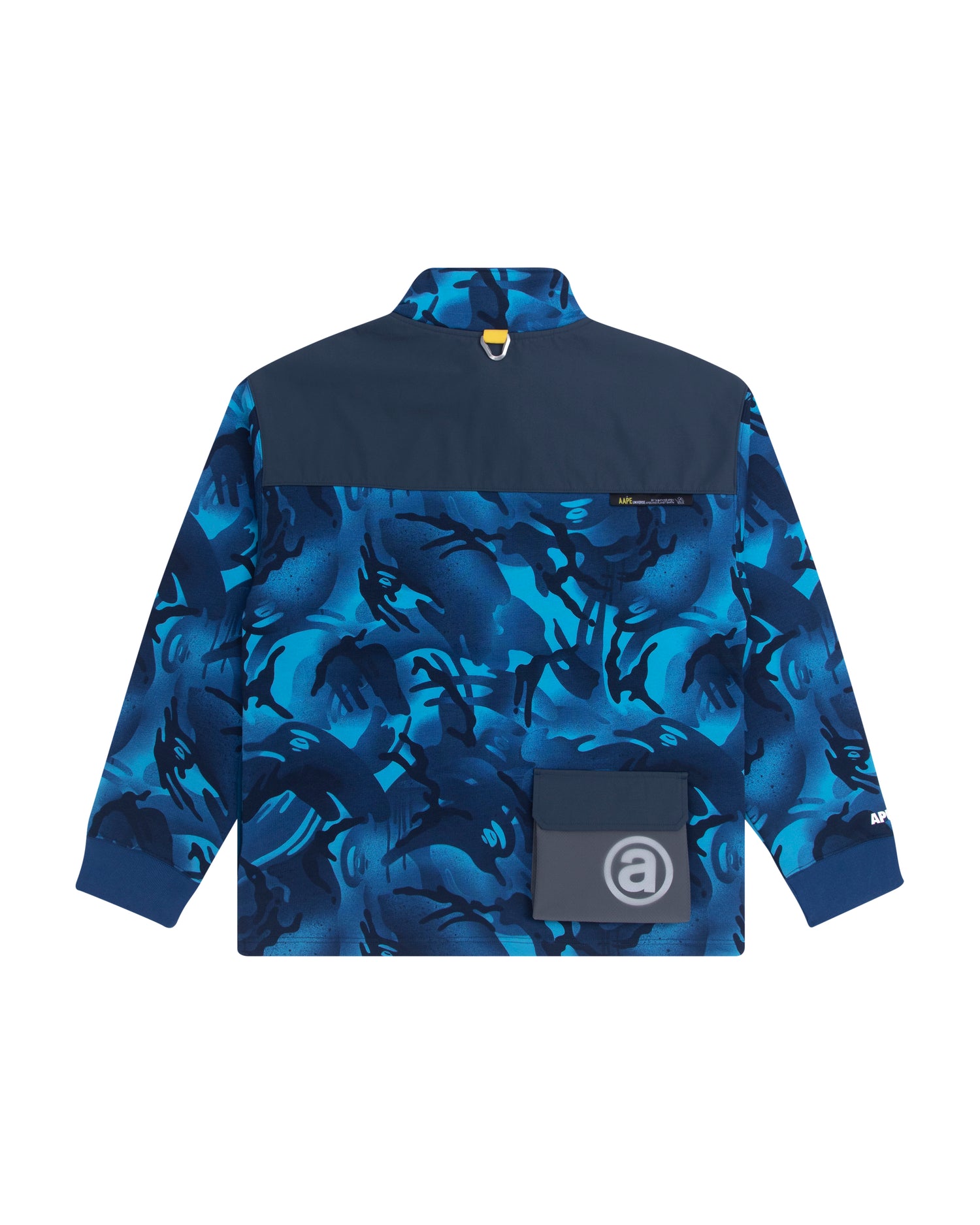 AAPE LOGO QUARTER ZIP SWEATSHIRT