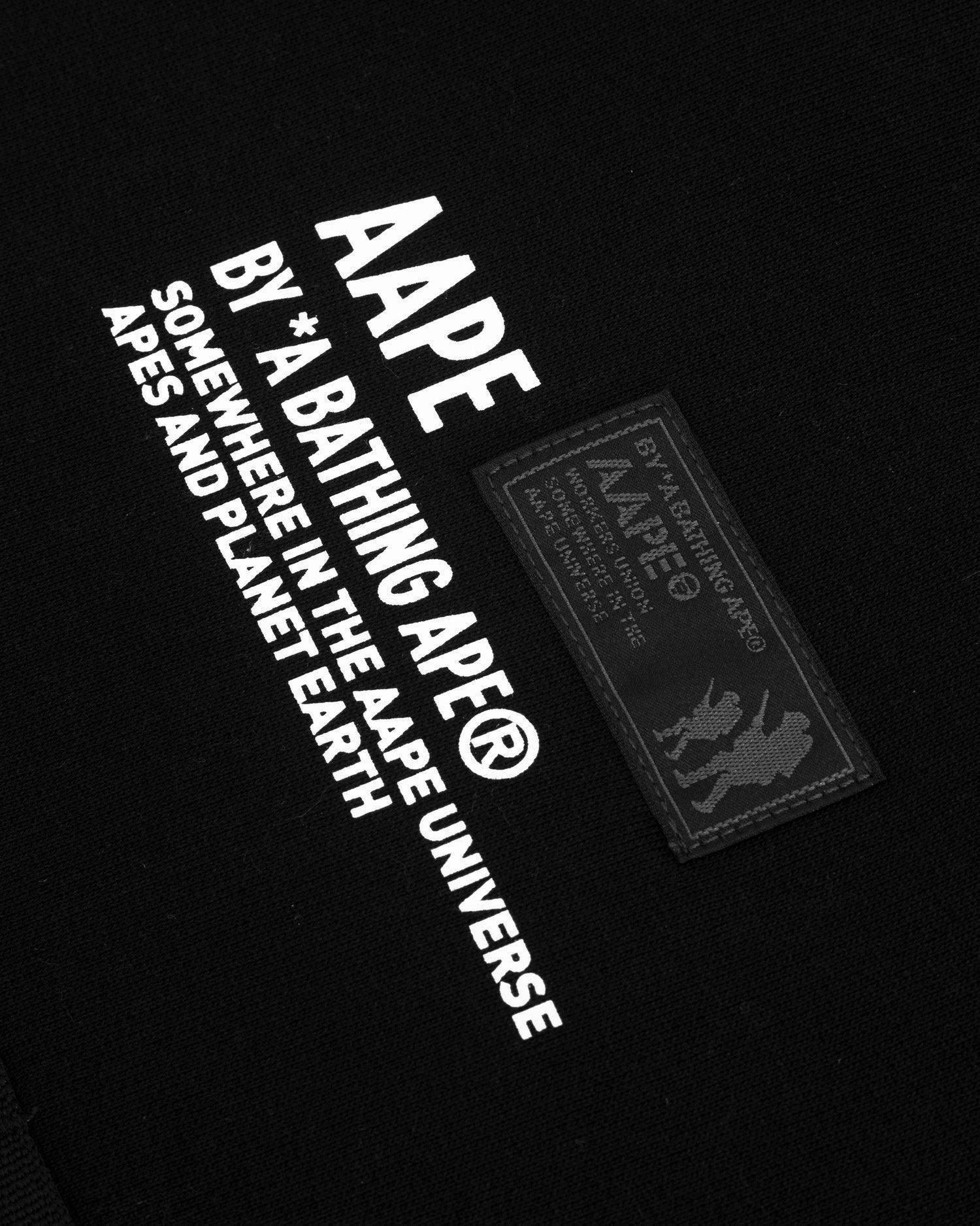 AAPE LOGO QUARTER ZIP SWEATSHIRT