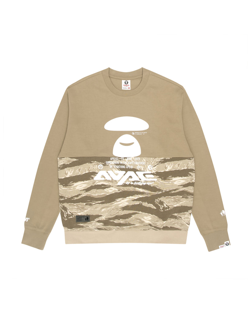 AAPE MOONFACE CREW NECK SWEATSHIRT | AAPE US