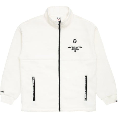 AAPE ZIP UP FLEECE SWEATSHIRT