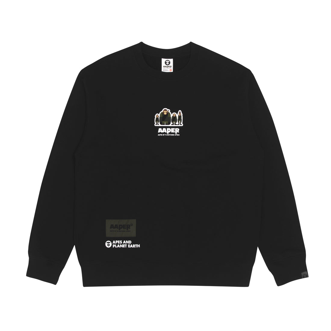 AAPE BASIC CREW NECK SWEATER