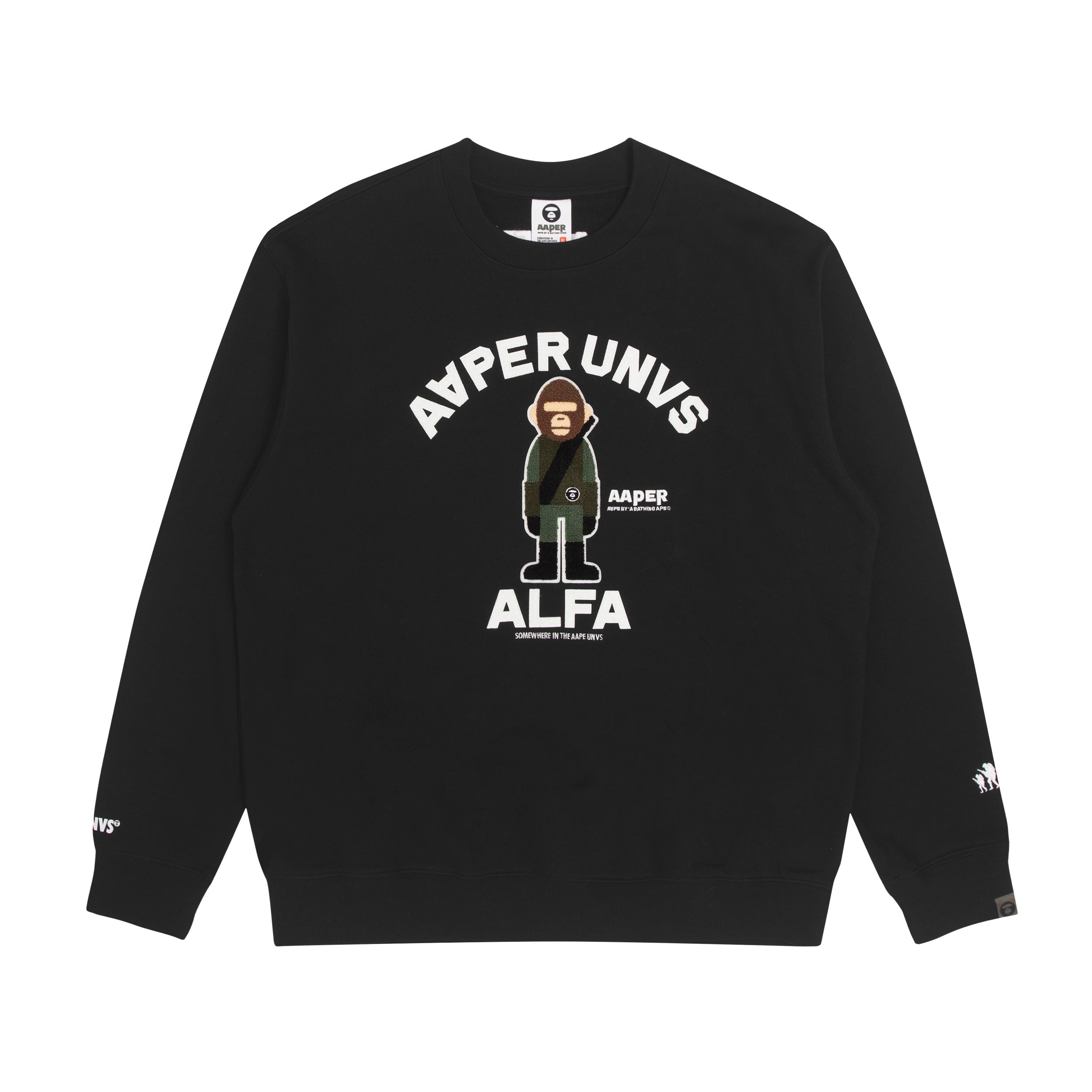 AAPE THEME CREW NECK SWEATER