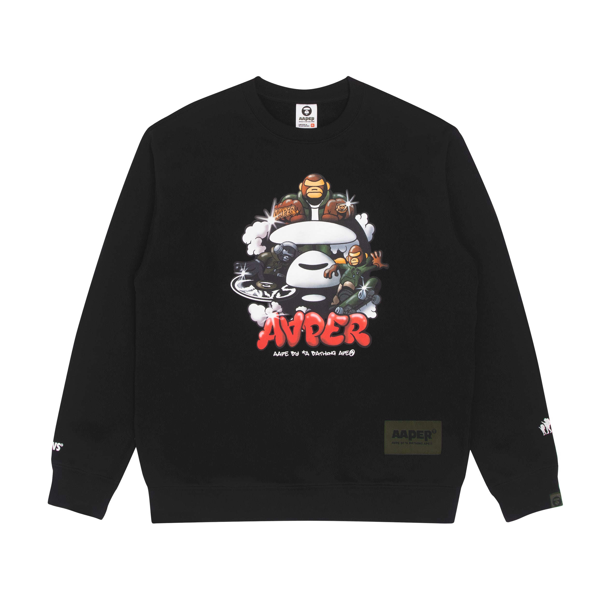 AAPE THEME CREW NECK SWEATER