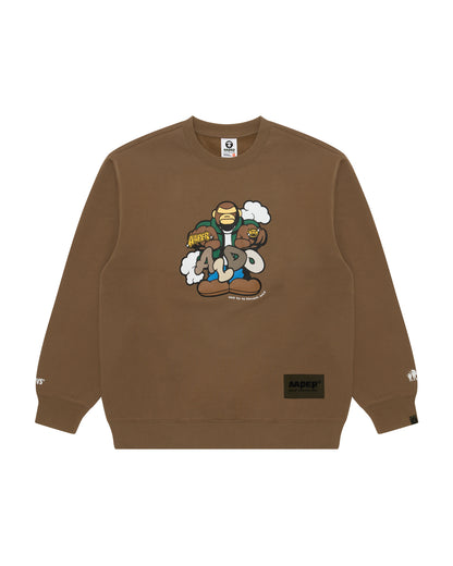 AAPE THEME CREW NECK SWEATER