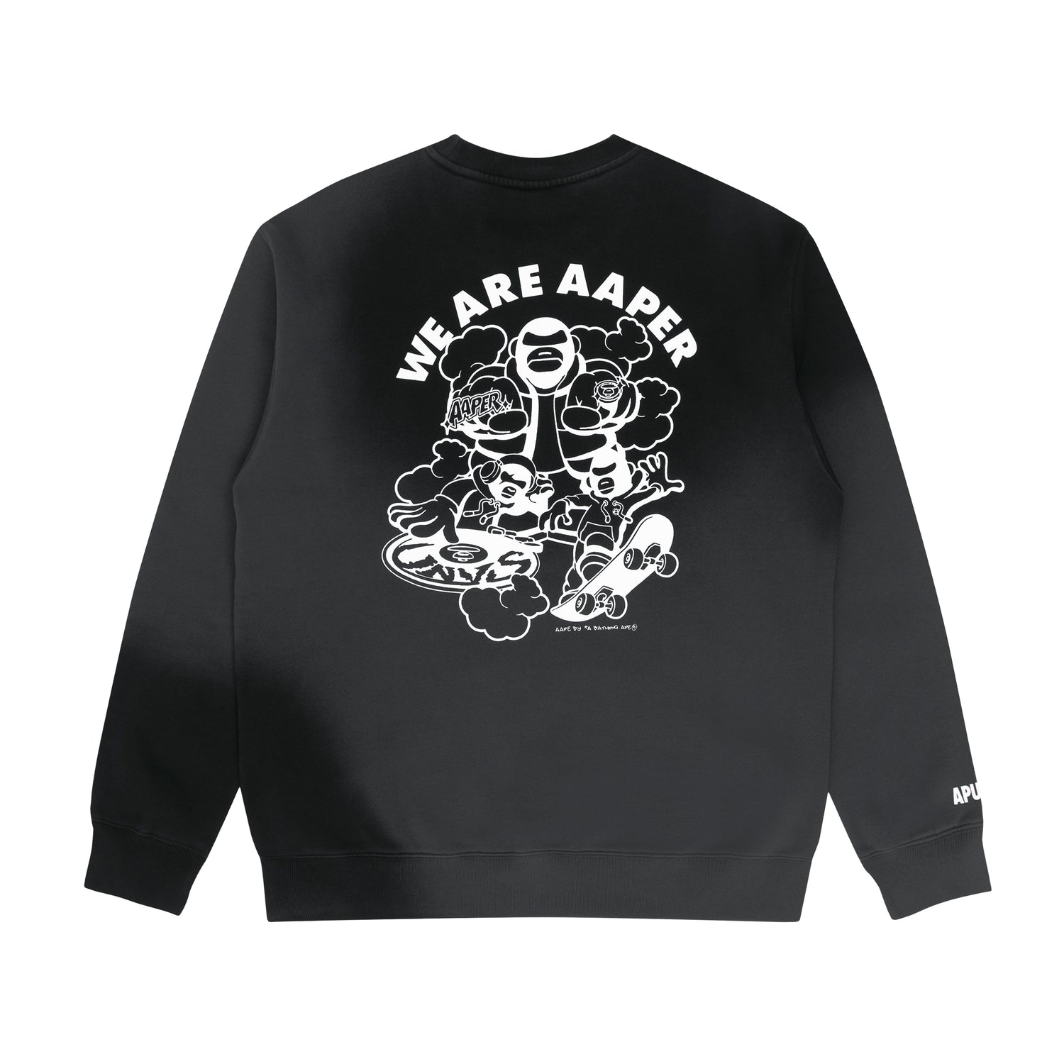 AAPE THEME CREW NECK SWEAT