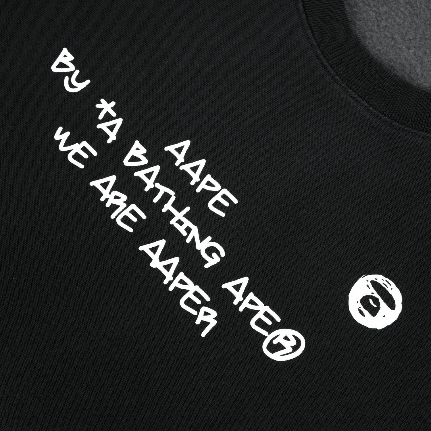 AAPE THEME CREW NECK SWEAT