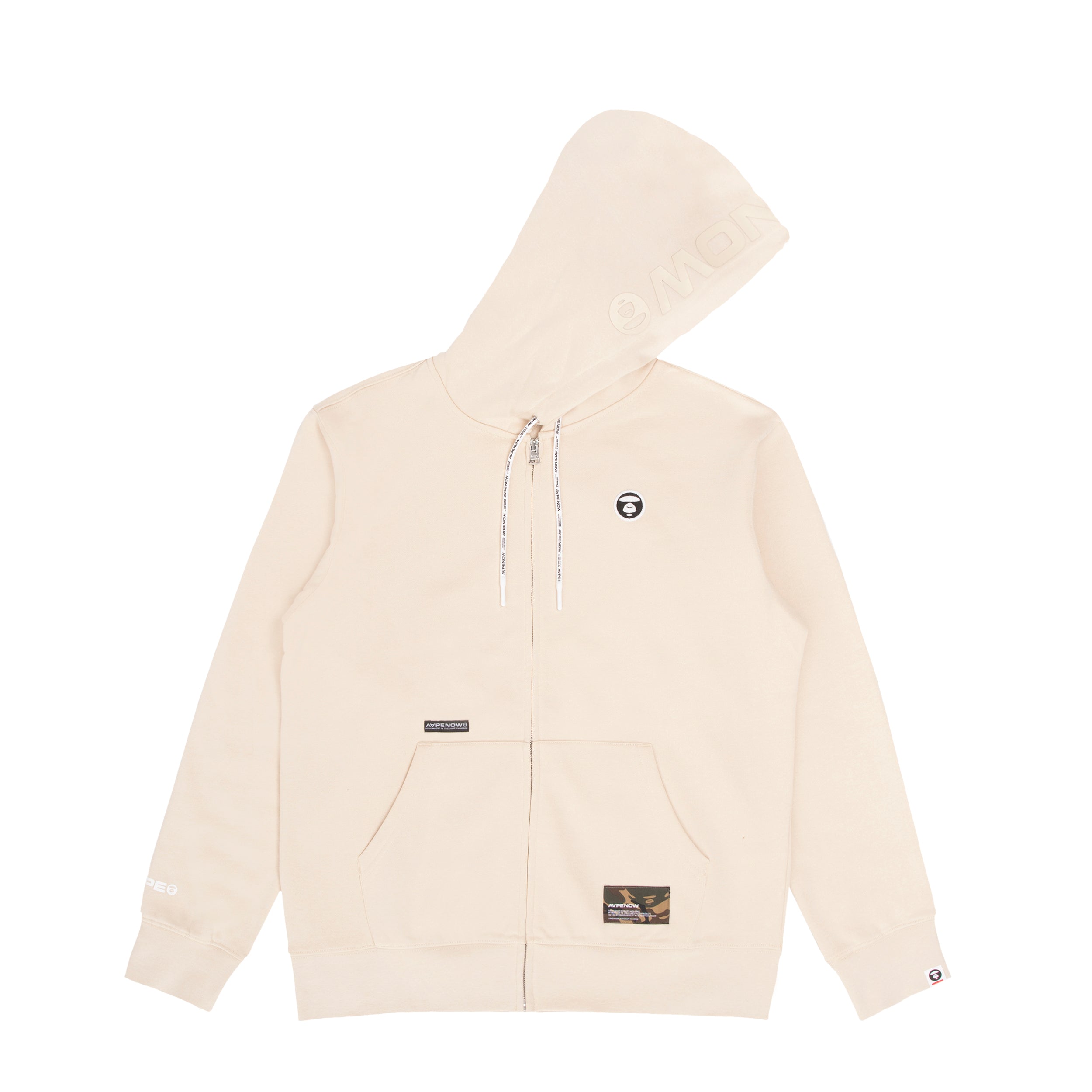 MOONFACE EMBROIDERED ZIP HOODIE