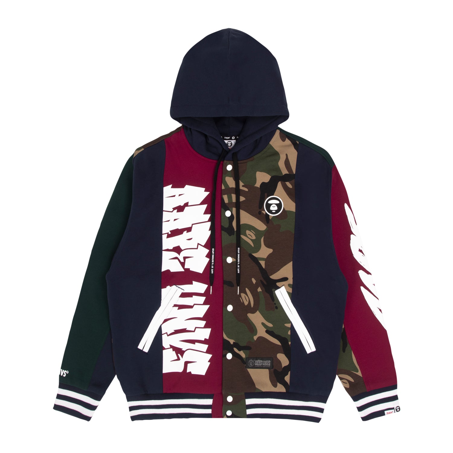 AAPE FANCY ZIP UP SWEATER