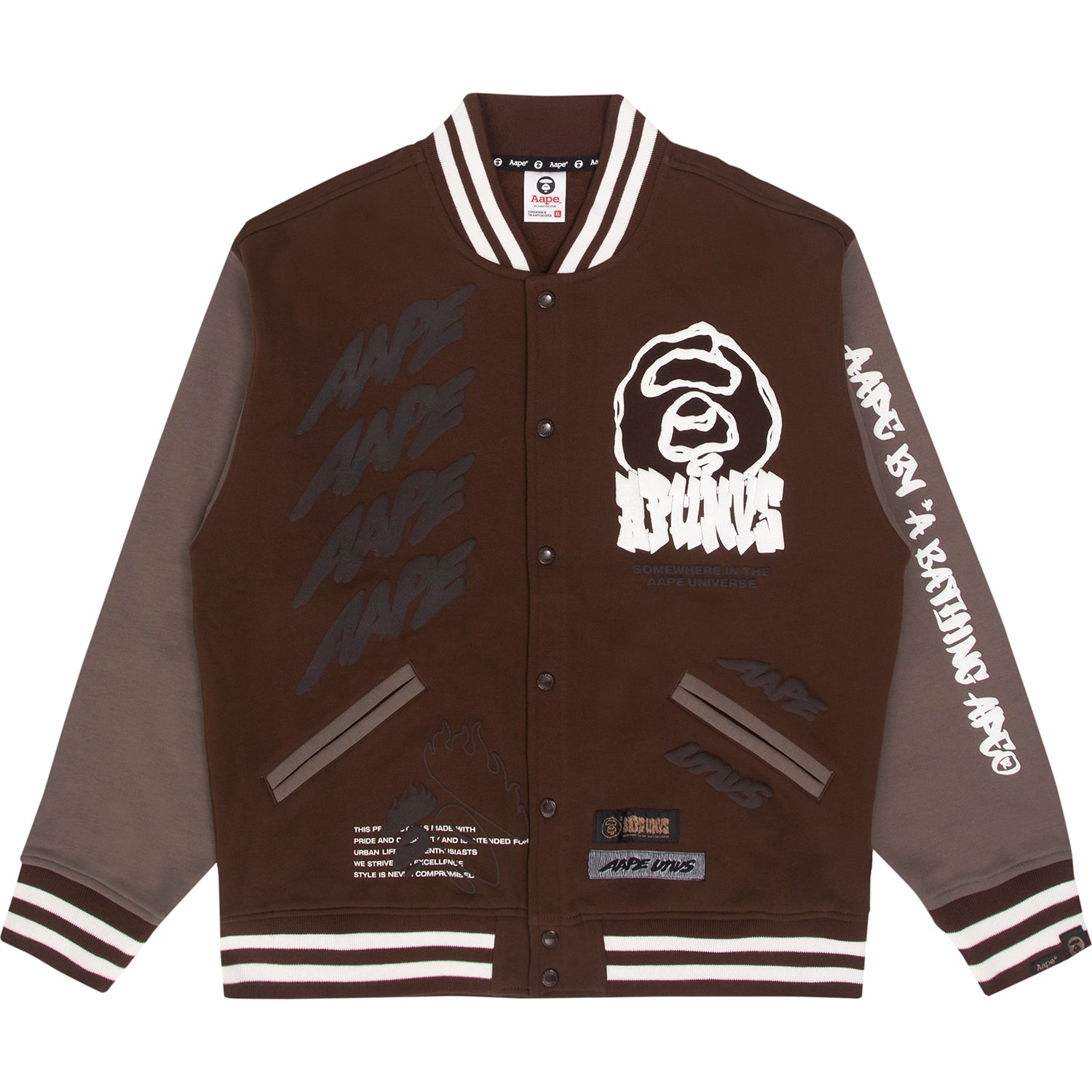 AAPE FANCY ZIP UP SWEATER