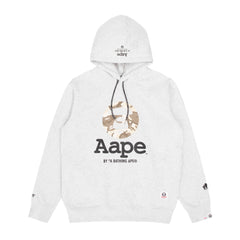 AAPE MOONFACE MONOGRAM ZIP-UP VELOUR TRACK JACKET