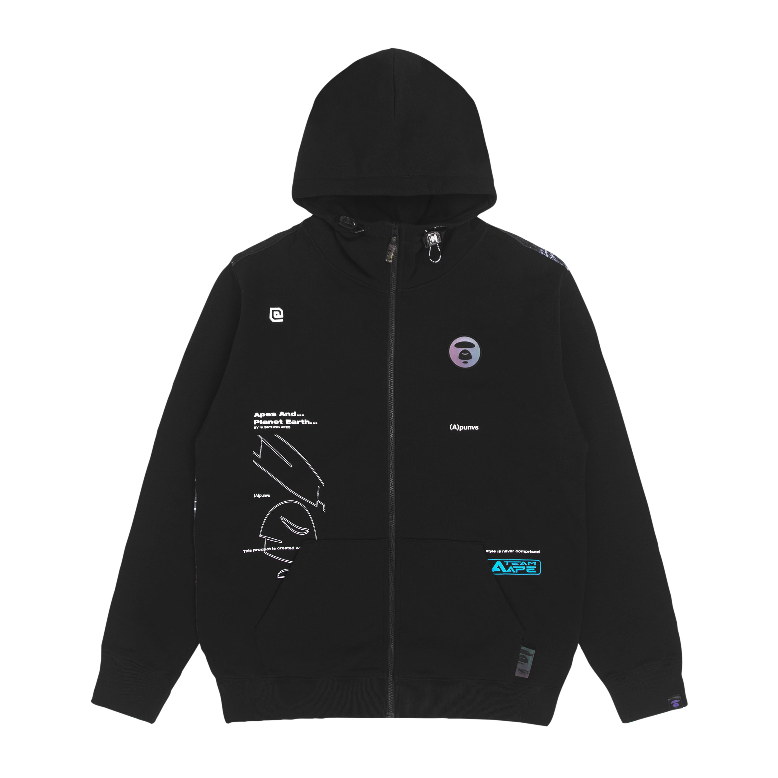 AAPE FANCY ZIP UP SWEATER