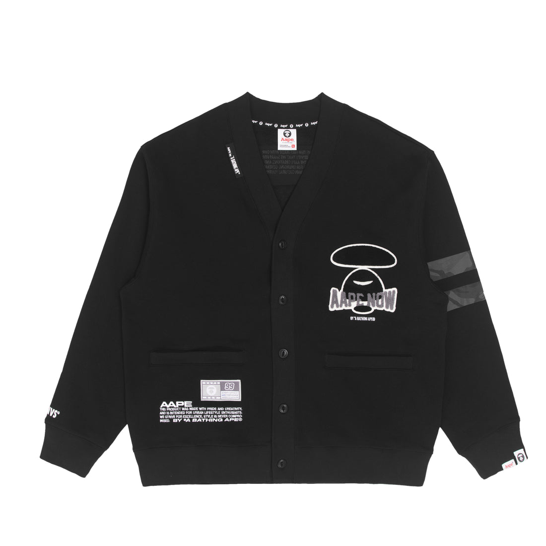 AAPE FANCY ZIP UP SWEATER